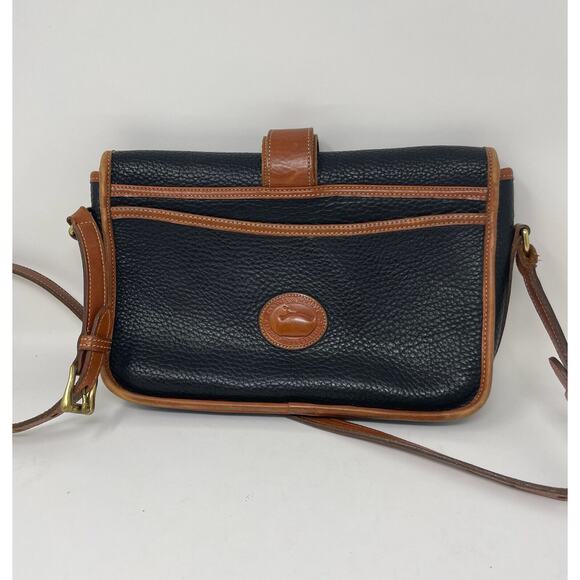 Dooney & Bourke Vintage Equestrian All Weather Leather Crossbody Bag Purse FLAW - Picture 4 of 11